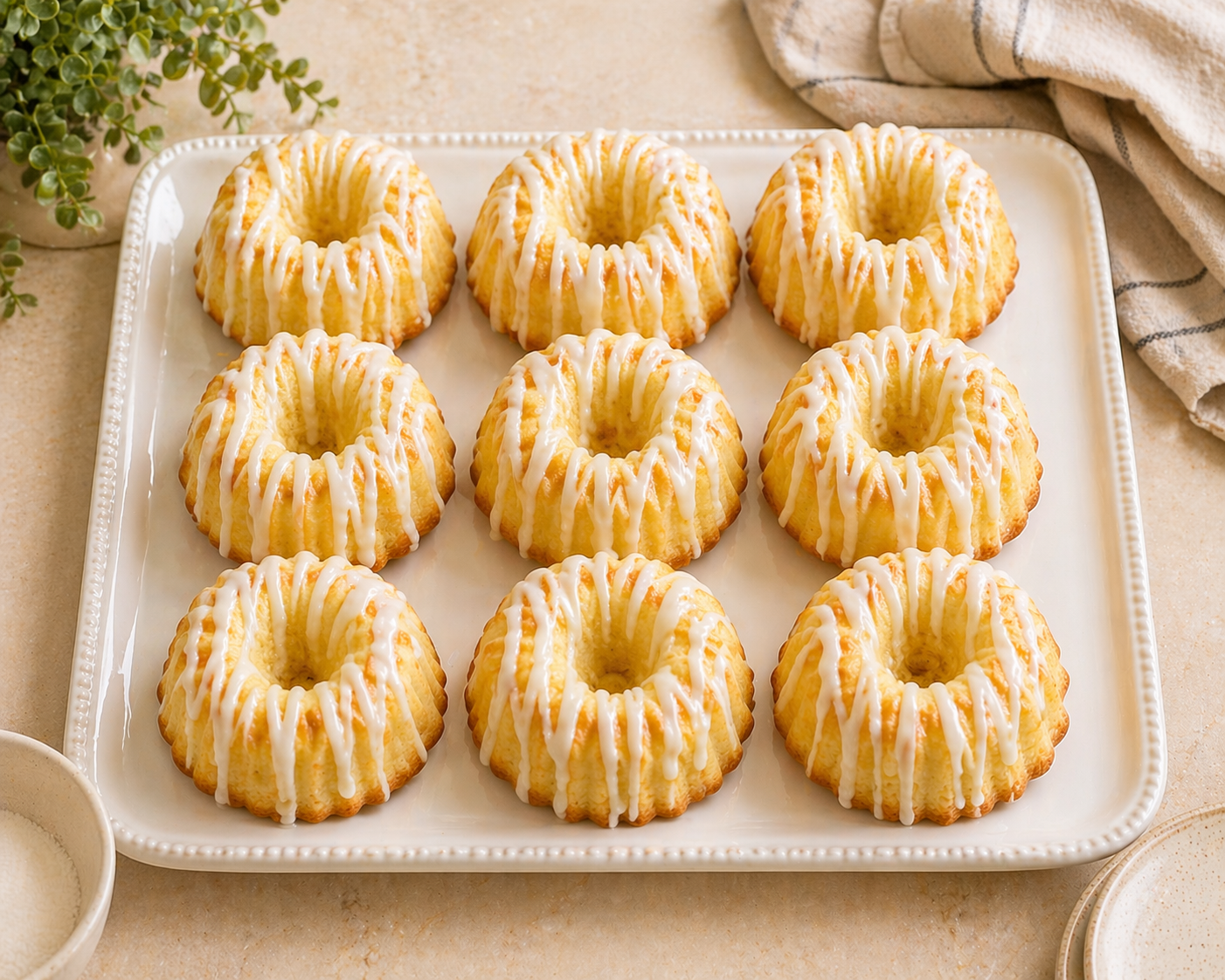 Mini Bundt Cakes with Vanilla Glaze - JoCakes By Josephine