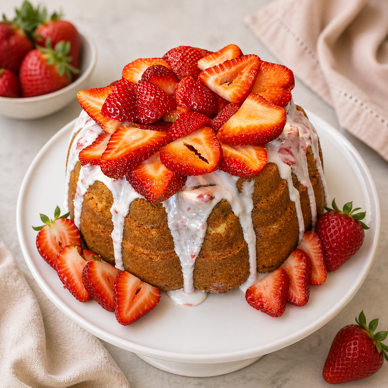 Strawberry Pound Cake - JoCakes By Josephine 